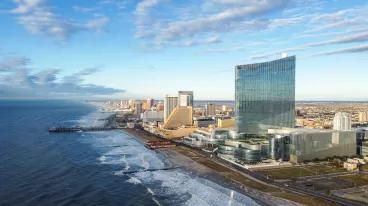 Die Skyline von Atlantic City, in New Jersey