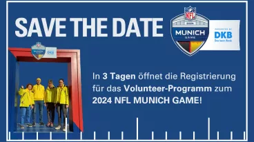 Volunteer Bewerbung Save the Date