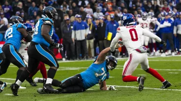 Giants und Panthers Spieler beim Munich Game 2024 in der Allianz Arena